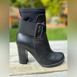 JBloom black high heel ankle boots